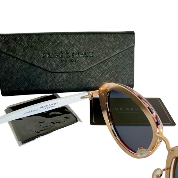 NEW Prive Revaux The Monet Polarized Pink Mirrored Sunglasses - Picture 7 of 15